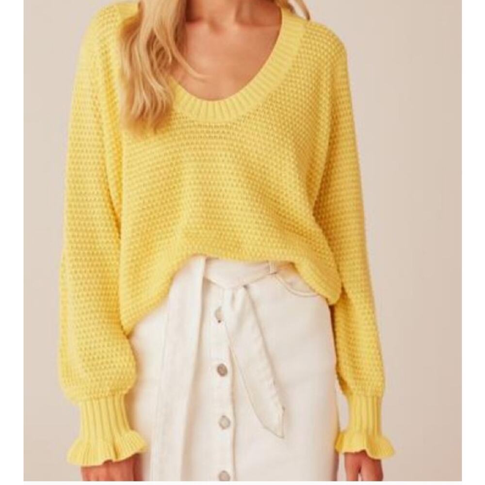 The Fifth‎ Label Yellow Ochre Calendar Knit Sweater
